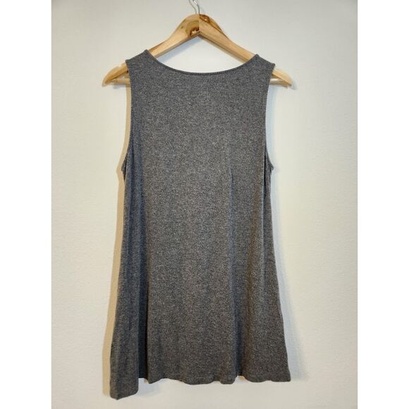 Eileen Fisher Sleeveless Gray Cowl Neck Tunic Top | Size M - Picture 4 of 8